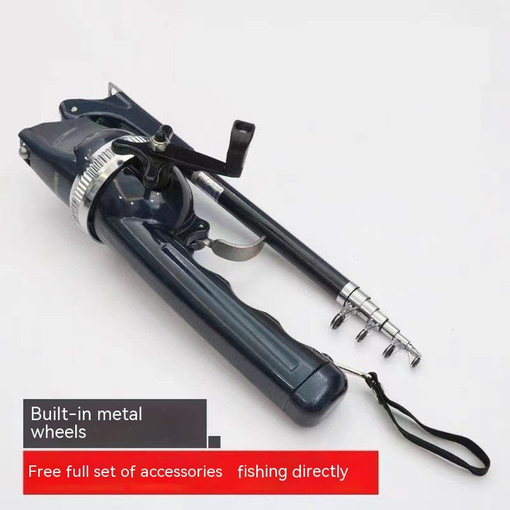 Experience Ultimate Fishing Adventures with the Foldable and Portable Integrated Fishing Rod