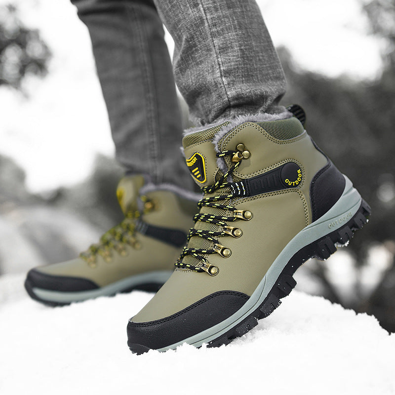 Winter Snow Boots Hiking Lace-up Shoes