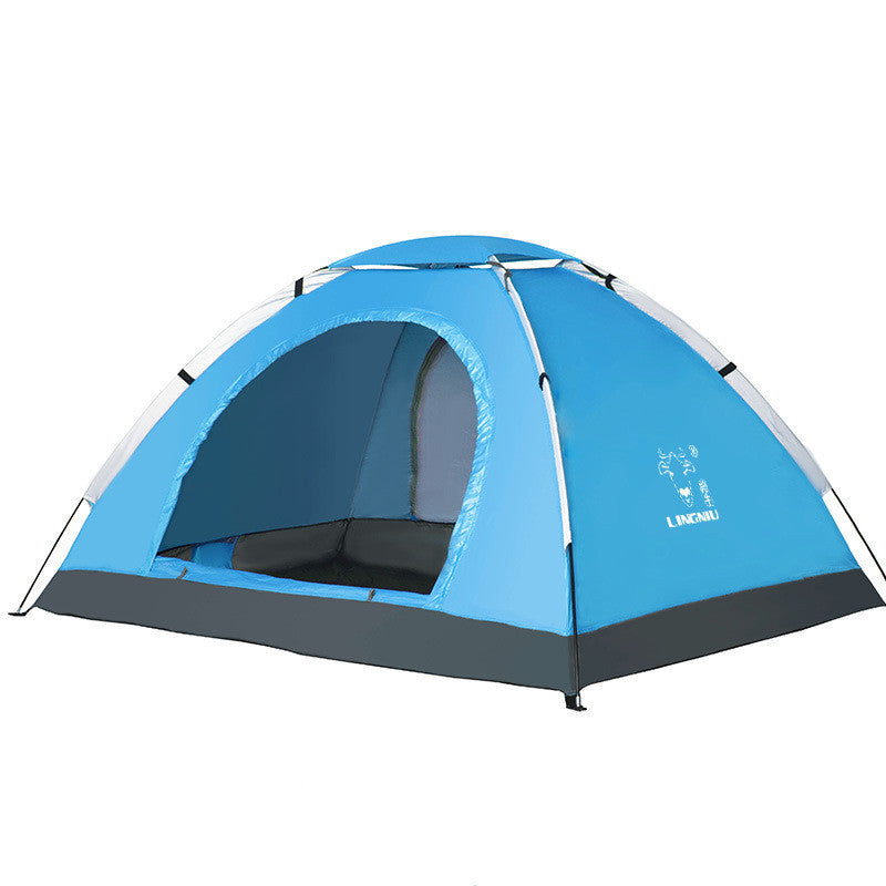 Single-layer outdoor camping tent
