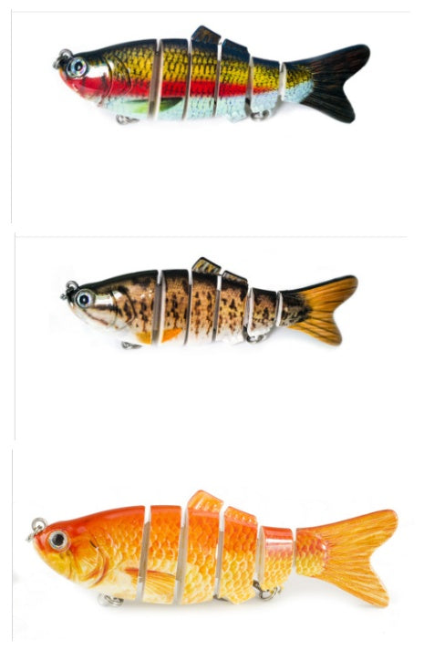 Fishing bait hard bait section