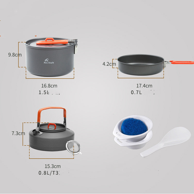 Camping Picnic 2-3 Portable Cookware Set