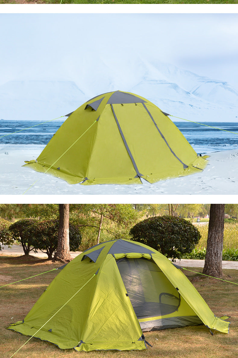 Outdoor Camping Double Love Aluminum Tent