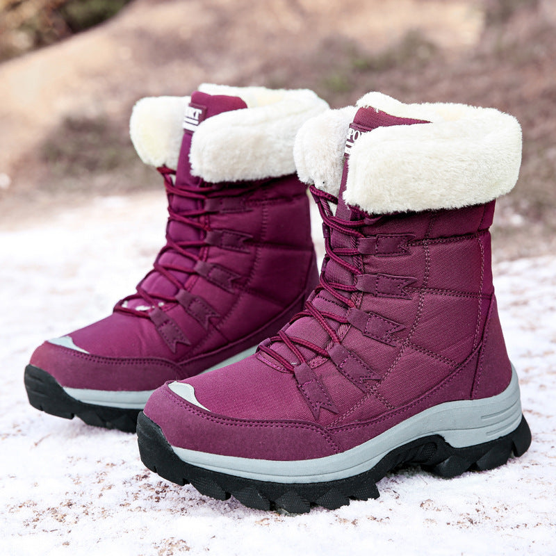 Velvet Warm Cotton Snow Boots