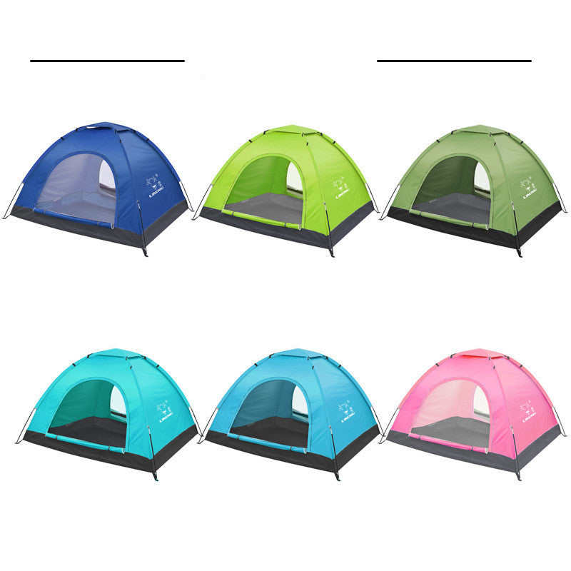 Single-layer outdoor camping tent
