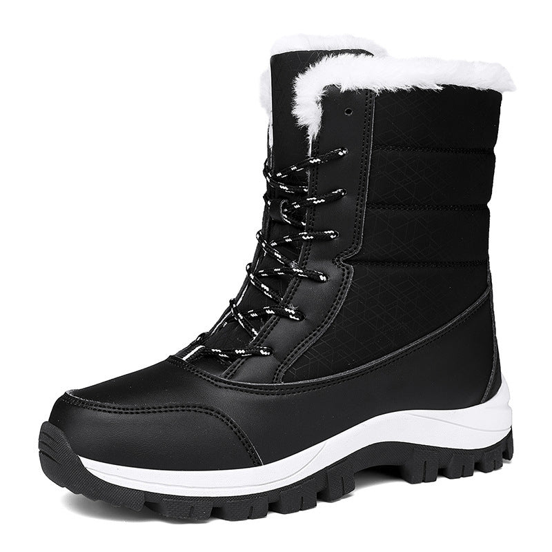 Velvet Warm Cotton Snow Boots