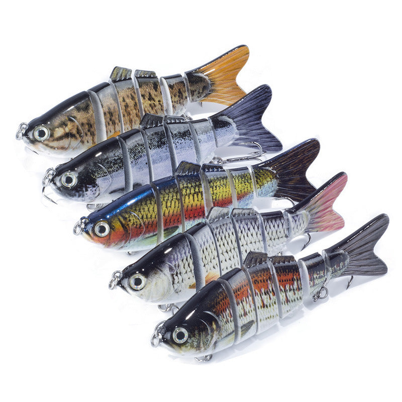 Fishing bait hard bait section