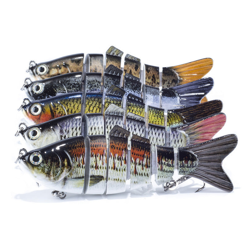 Fishing bait hard bait section
