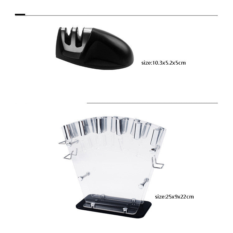 A Full Set Of Kitchen Knives