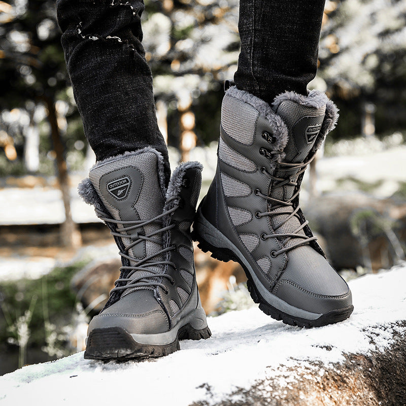 Winter Plus Velvet Army Boots Men's