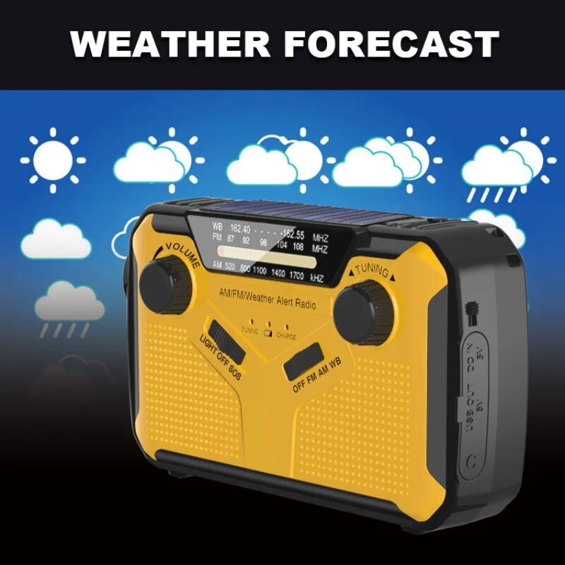 Multifunction Radio Hand Crank Solar