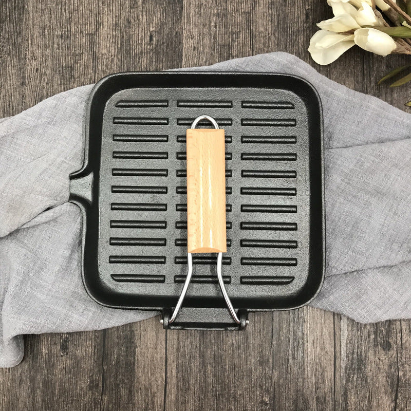 Iron Steak Skillet Folding Pan