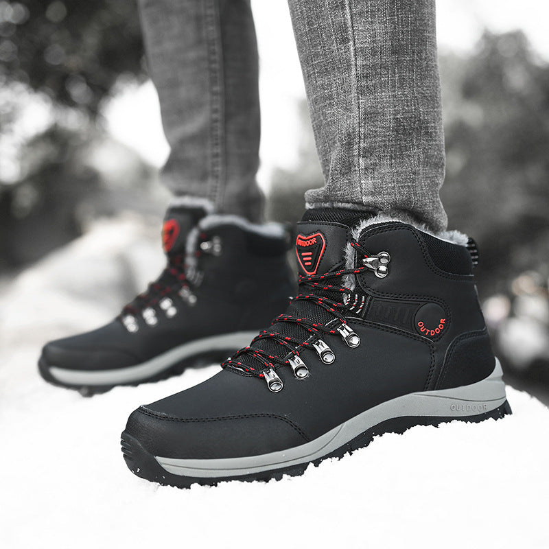 Winter Snow Boots Hiking Lace-up Shoes