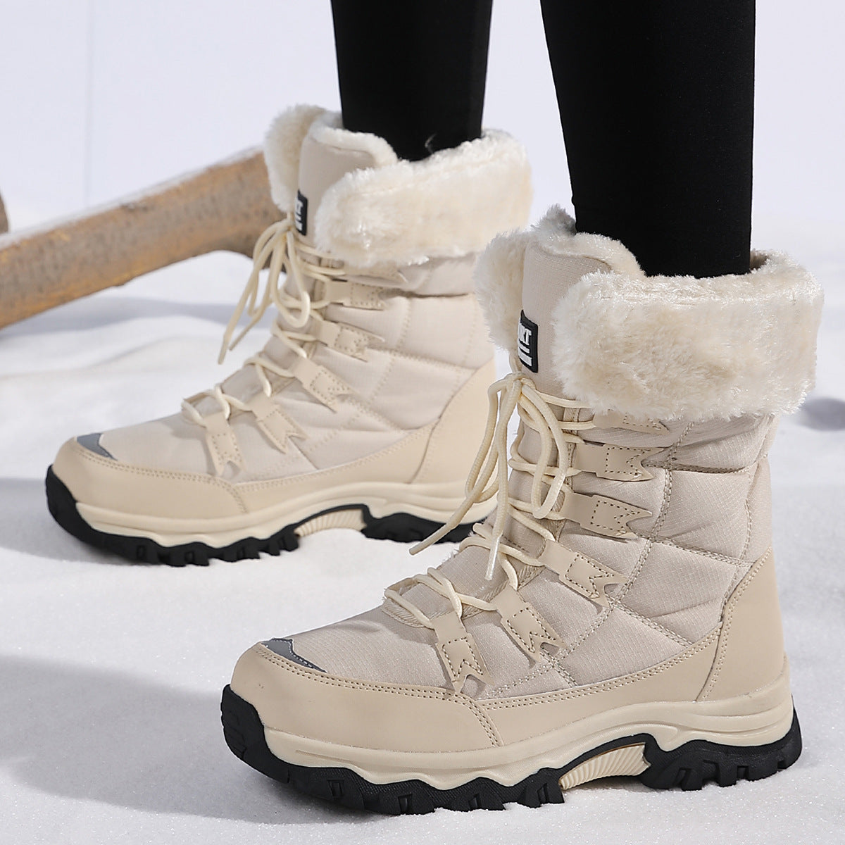Velvet Warm Cotton Snow Boots