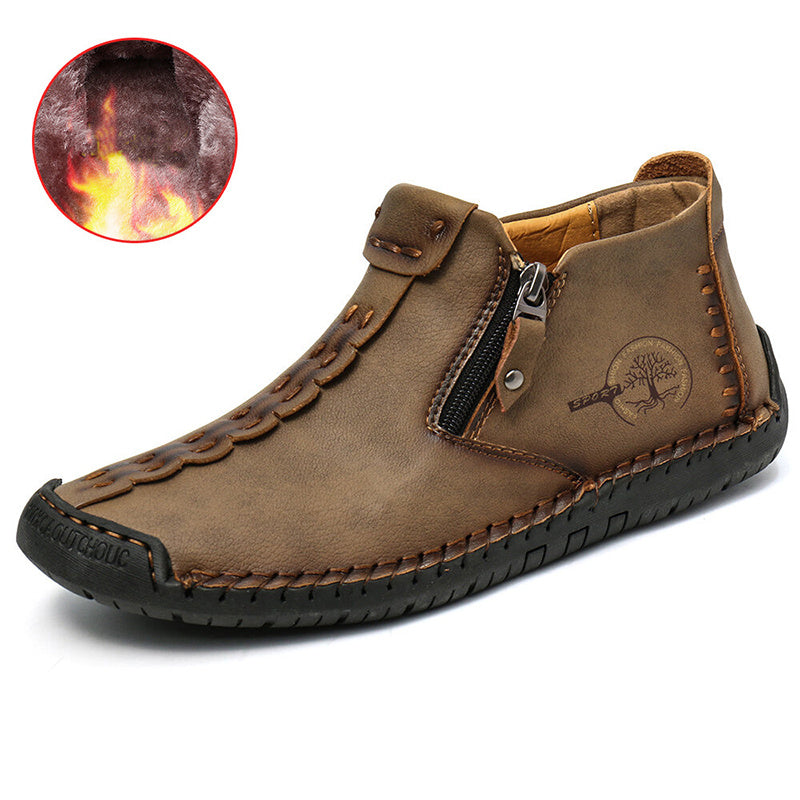 Men Zipper Outdoor Hiking Shoes
