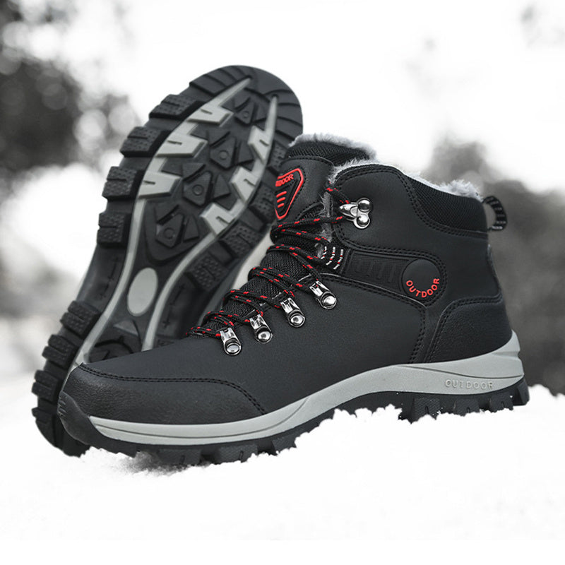 Winter Snow Boots Hiking Lace-up Shoes