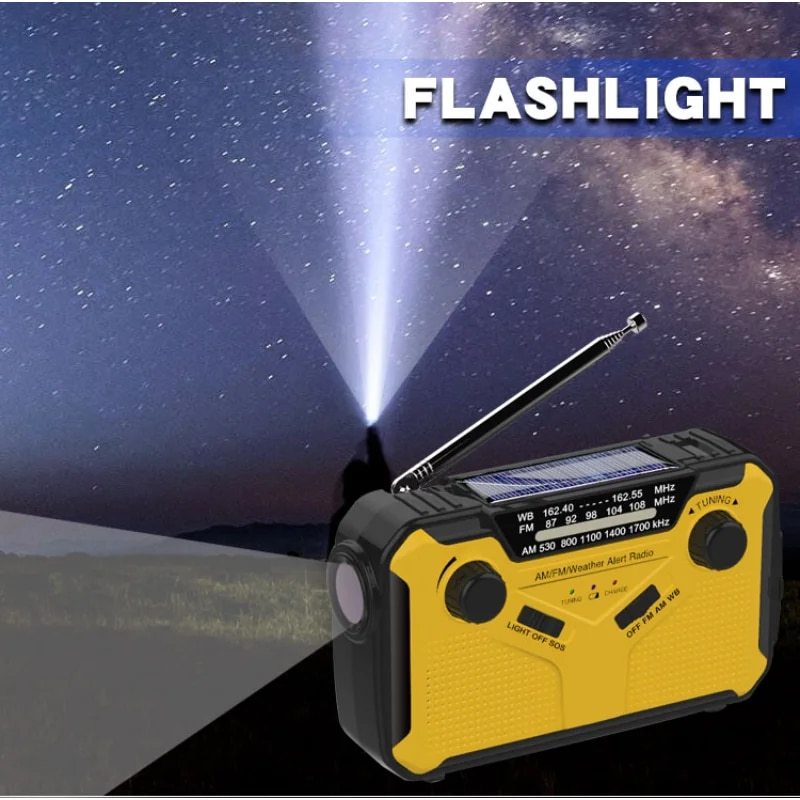 Multifunction Radio Hand Crank Solar