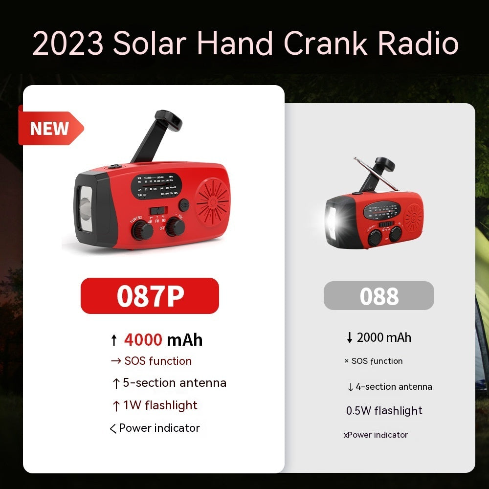 Solar Powered Portable Emergency Radio