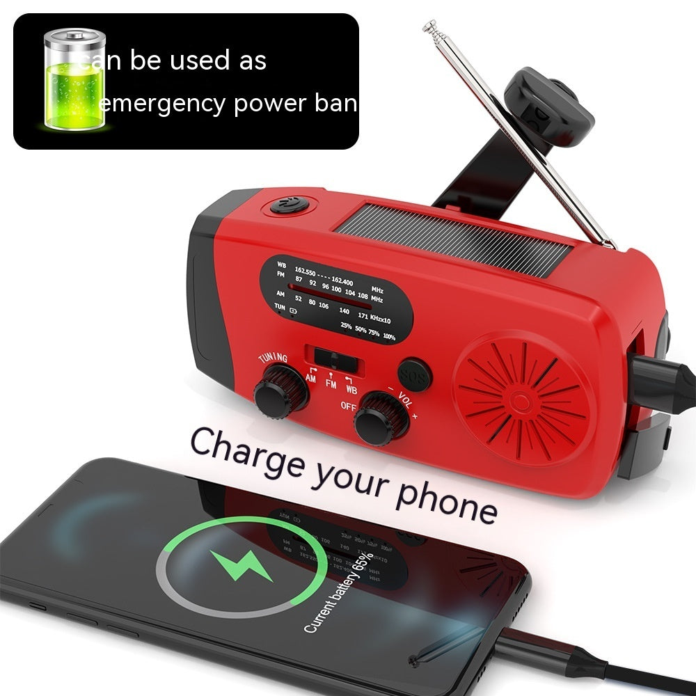 Solar Powered Portable Emergency Radio