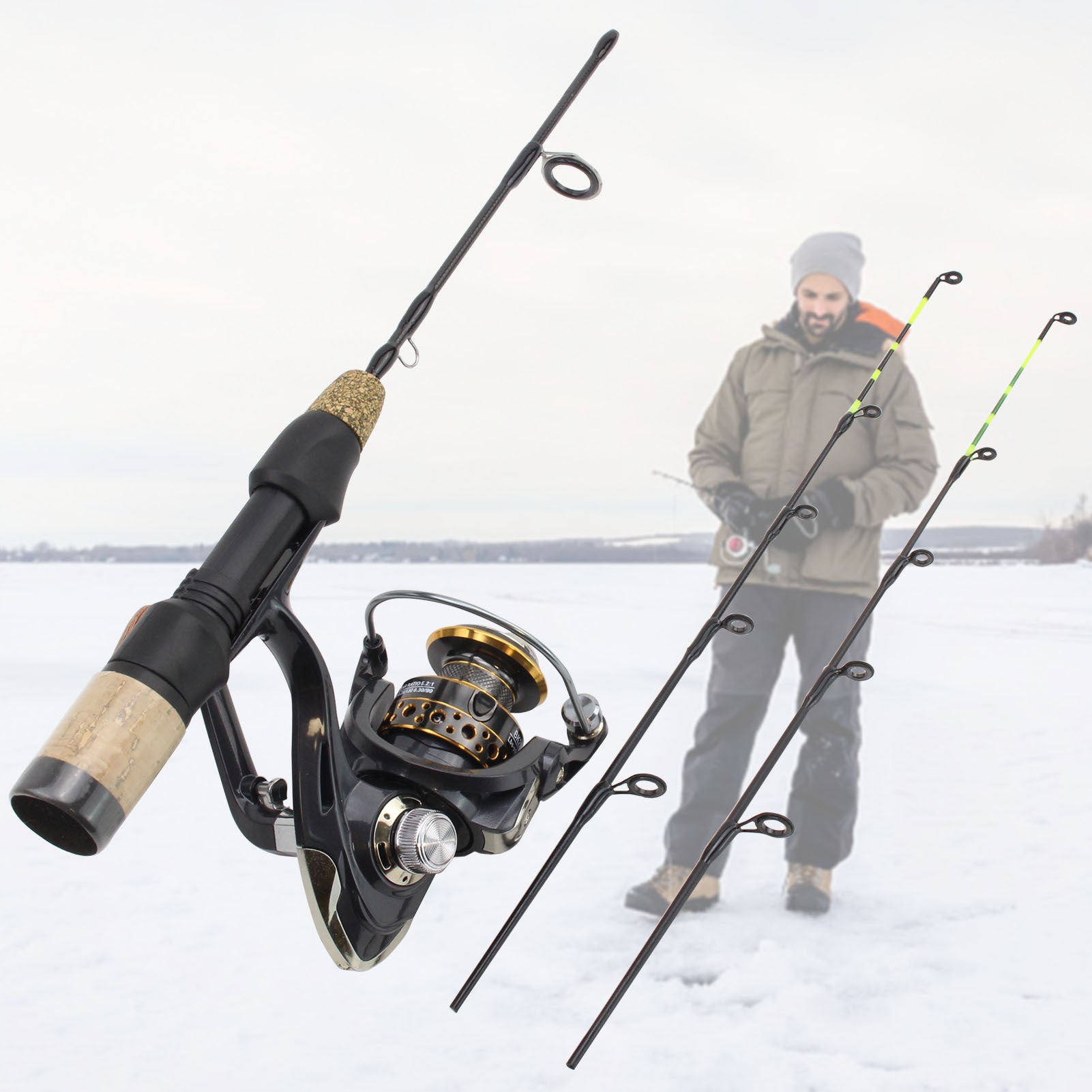 Double Tip Ice Fishing Winter Spinning