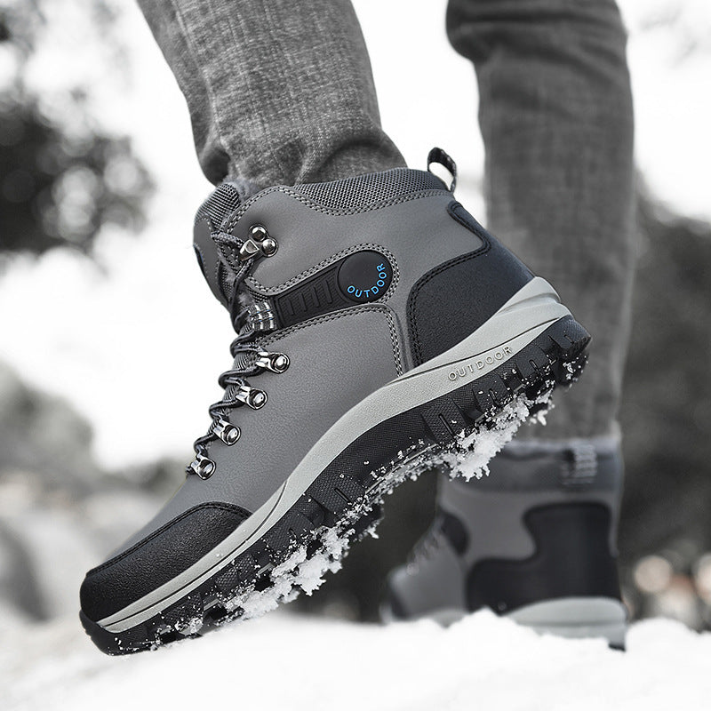 Winter Snow Boots Hiking Lace-up Shoes