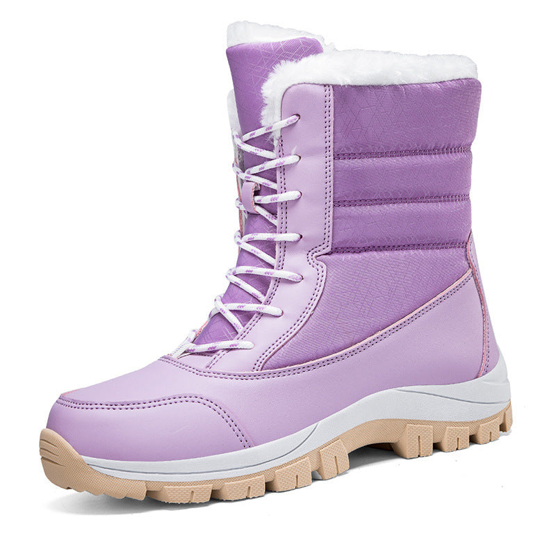 Velvet Warm Cotton Snow Boots