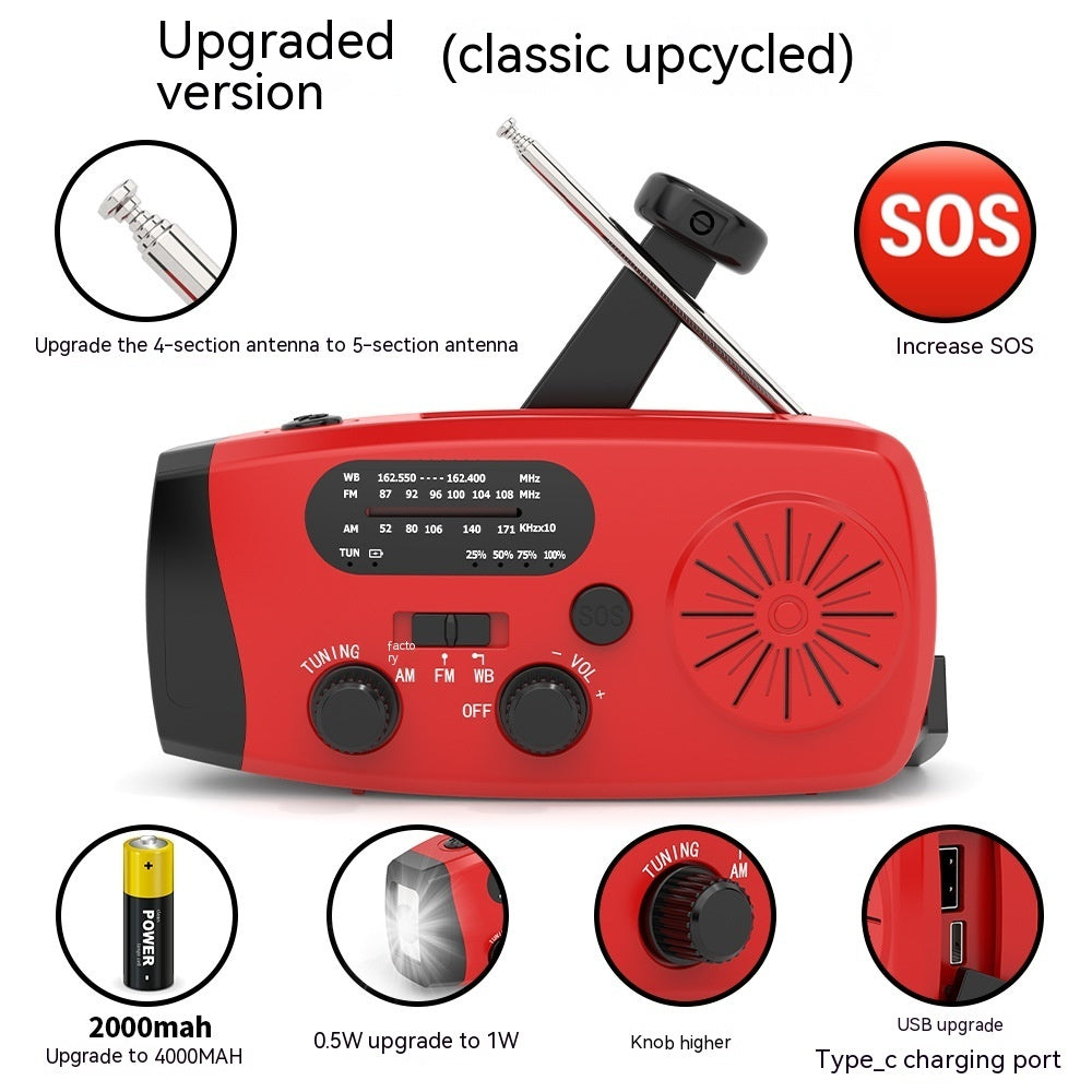 Solar Powered Portable Emergency Radio