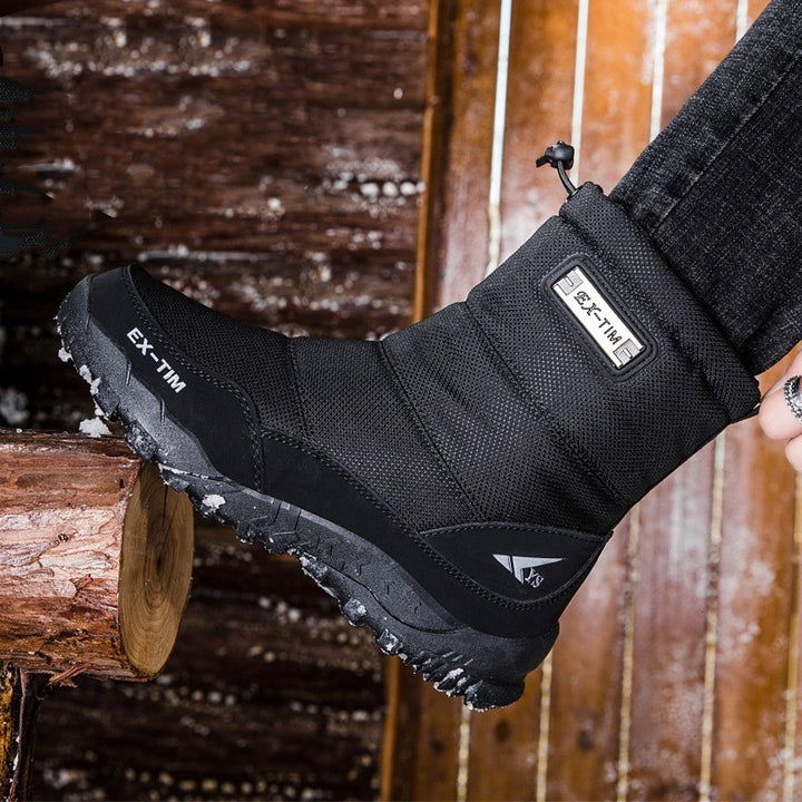Men's Waterproof Snow Boots Hiking Shoes