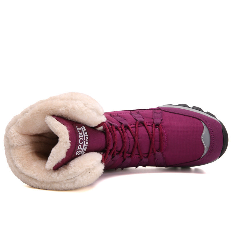 Velvet Warm Cotton Snow Boots