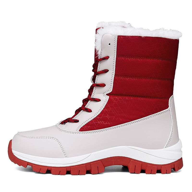 Velvet Warm Cotton Snow Boots