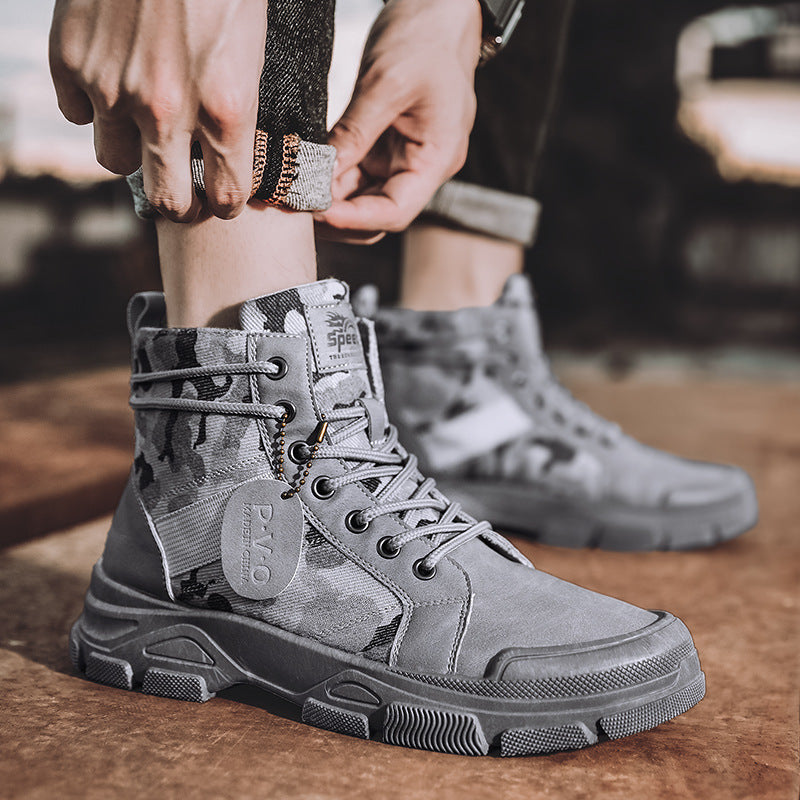 Canvas High-top Outdoor Hiking Boots